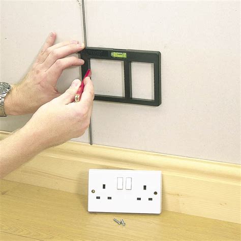 electrical socket back box template|draper socket box cutting template.